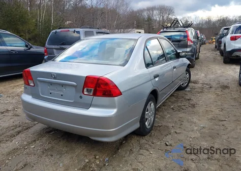 2004 Honda Civic Vp from USA, damaged, VIN 2HGES16394H609517